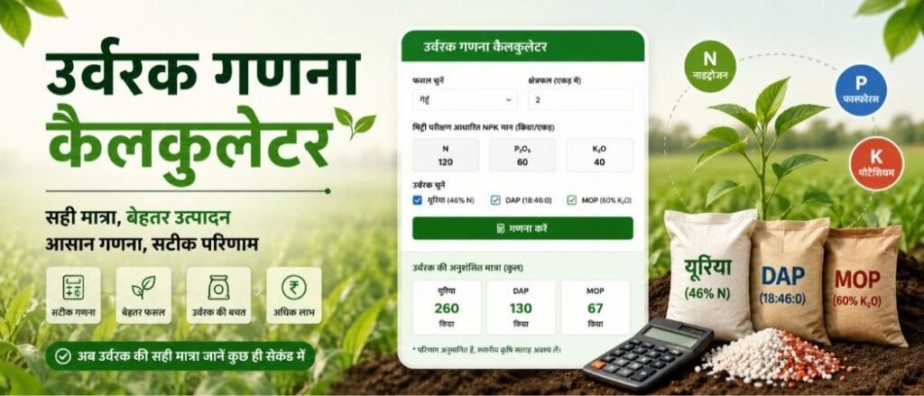 उर्वरक गणना कैलकुलेटर
